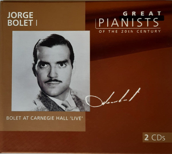 Great Pianists of the 20th Century Jorge Bolet Album Cover